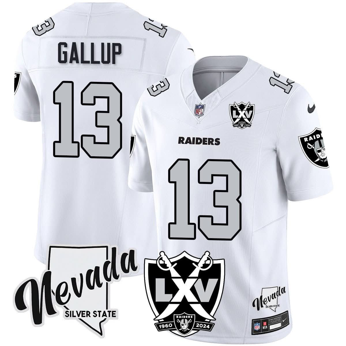 Raiders 2025 Vapor Limited Jersey - 65th Anniversary - All Stitched