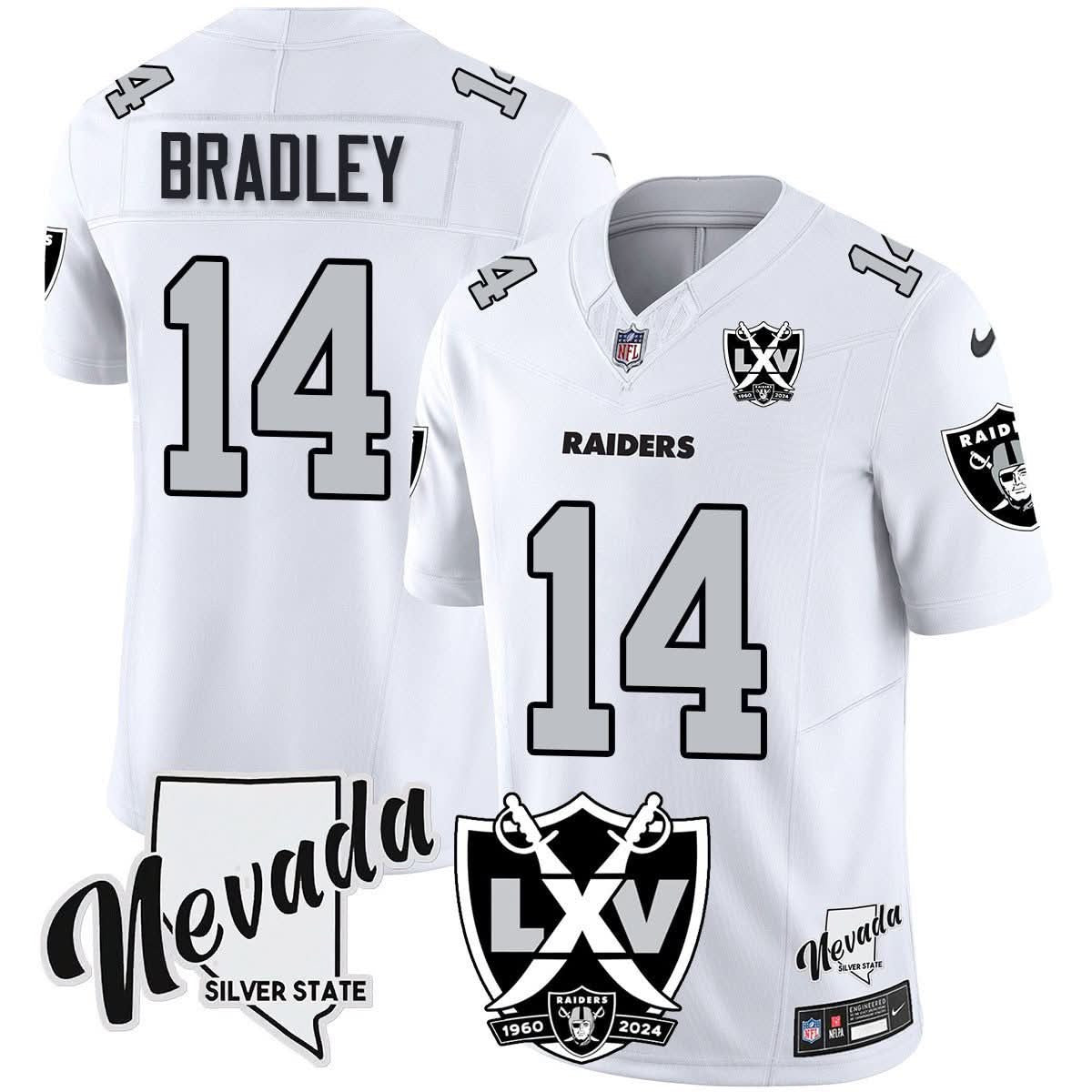 Raiders 2025 Vapor Limited Jersey - 65th Anniversary - All Stitched