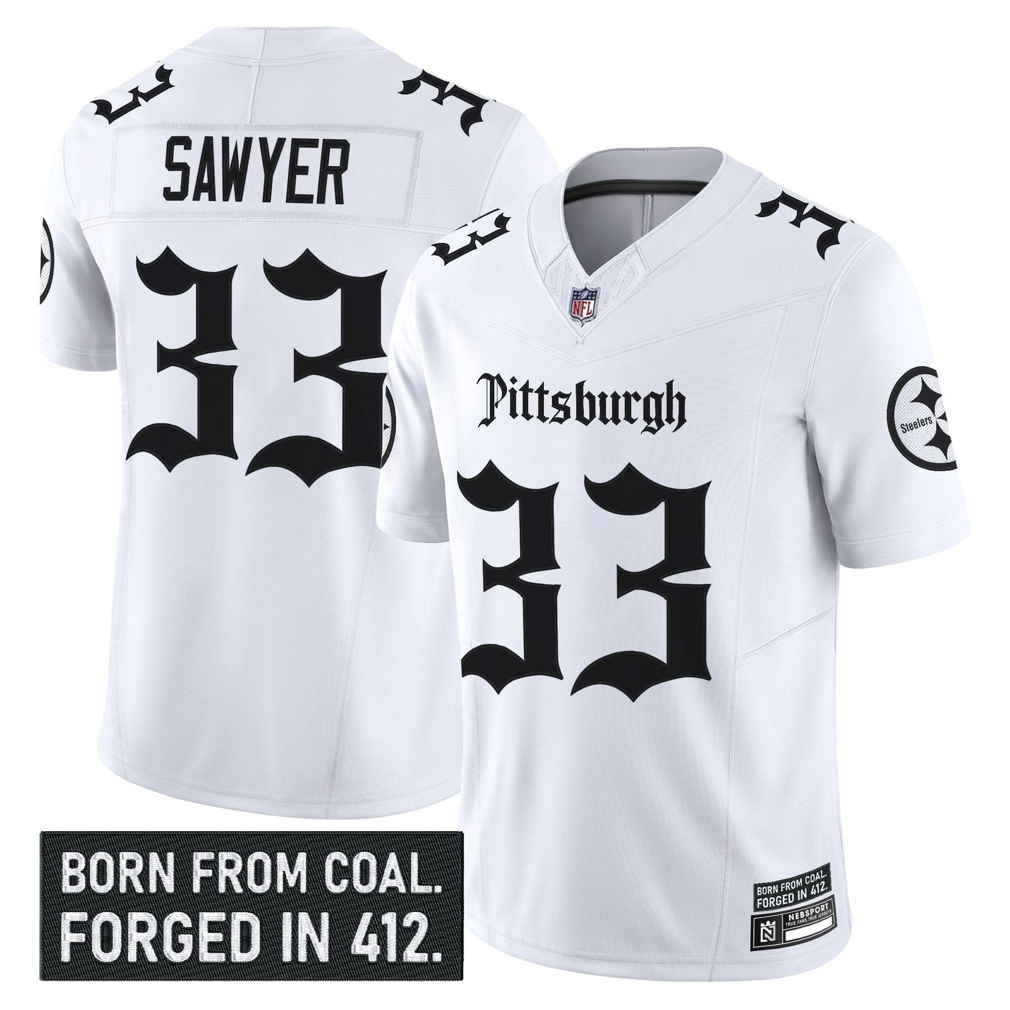 Pittsburgh Steelers 'Gothic Steel City Edition' Vapor Limited Jersey - All Stitched