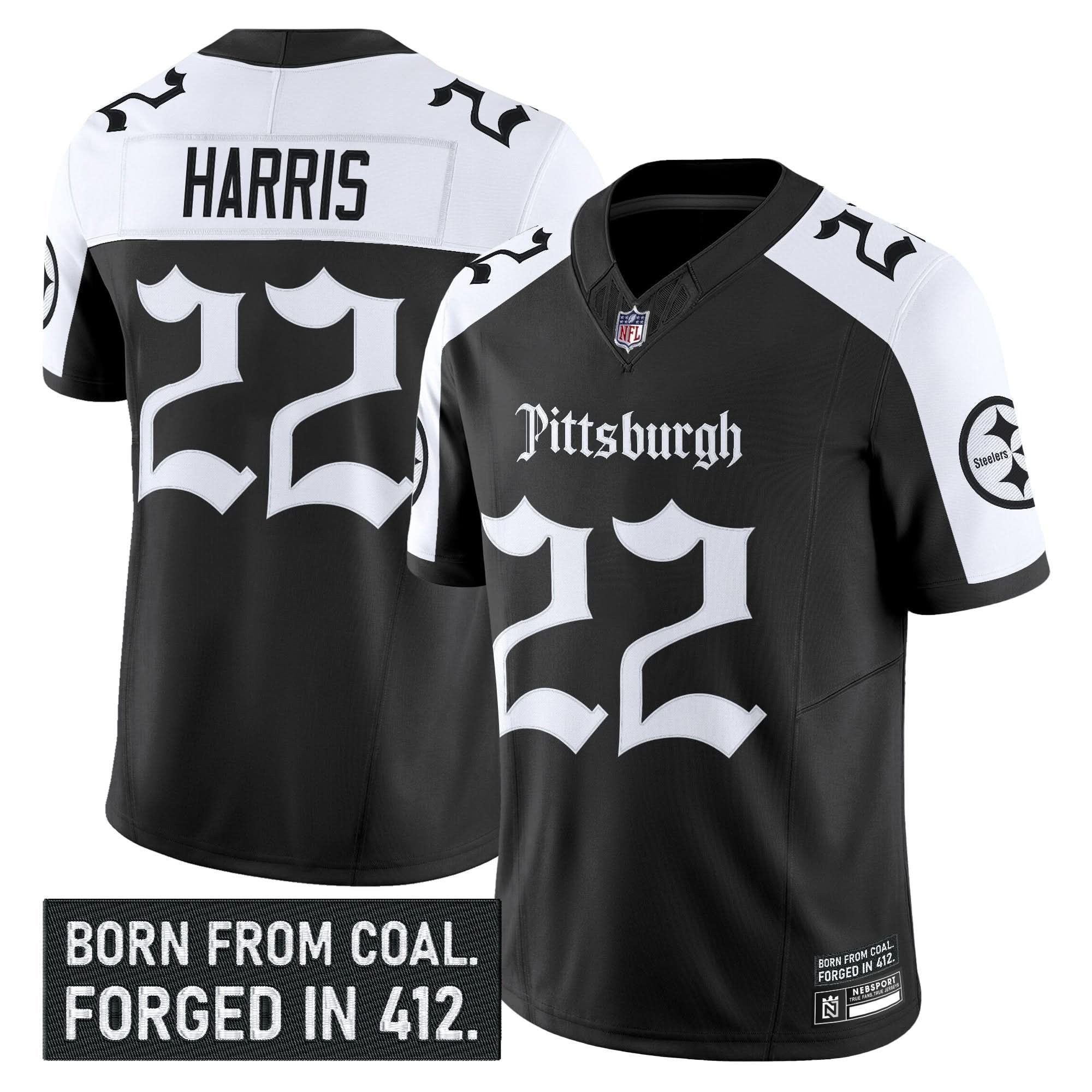 Pittsburgh Steelers 'Gothic Steel City Edition' Vapor Limited Jersey - All Stitched